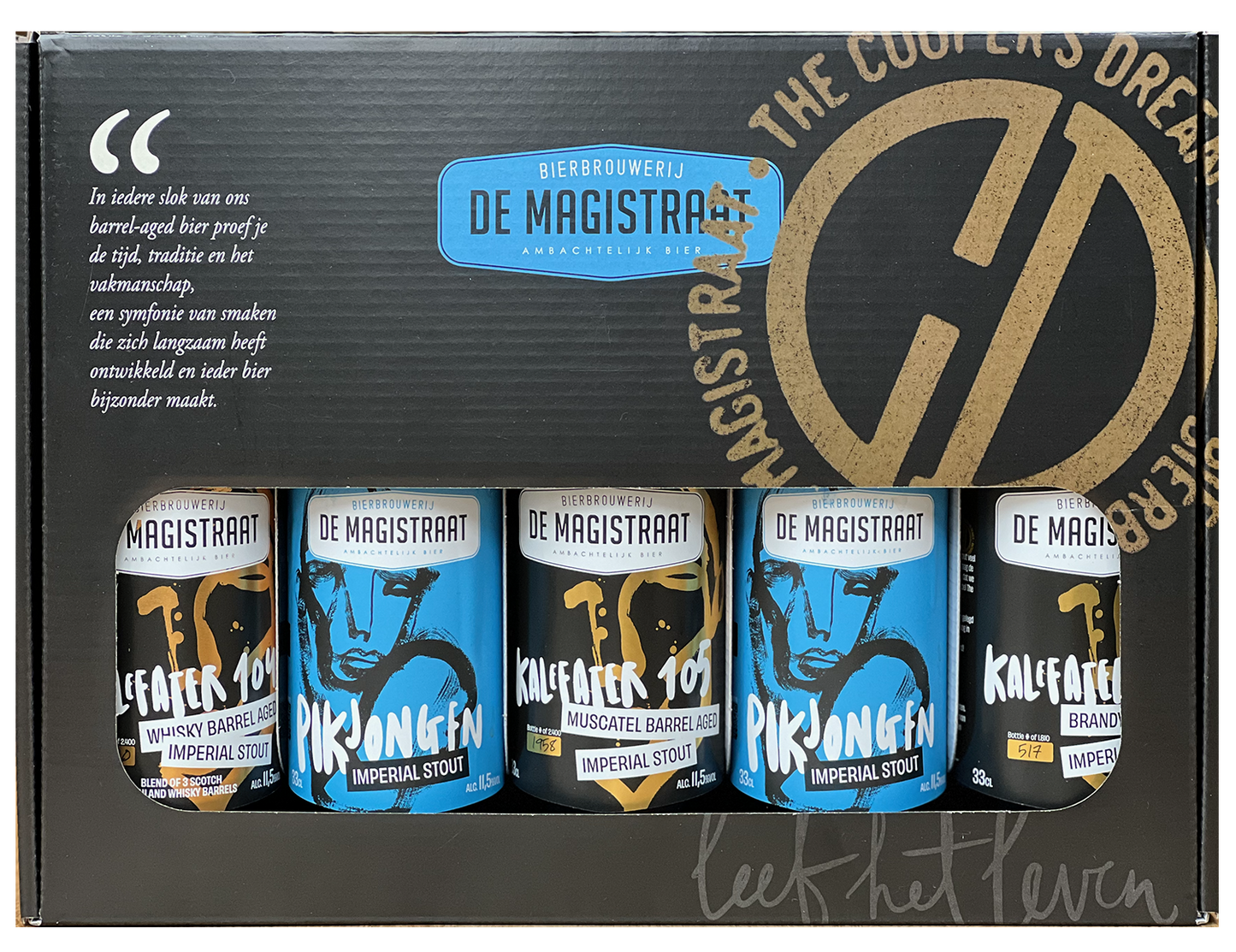 Cadeauverpakking Cooper's Dream 5 flessen, versie 3