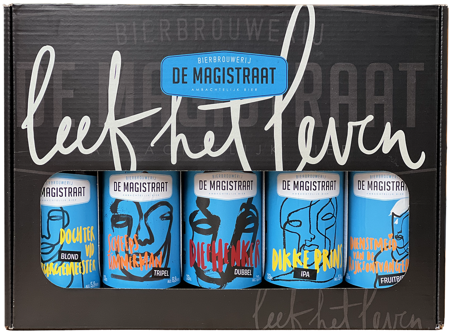 Cadeauverpakking 5 flessen core range