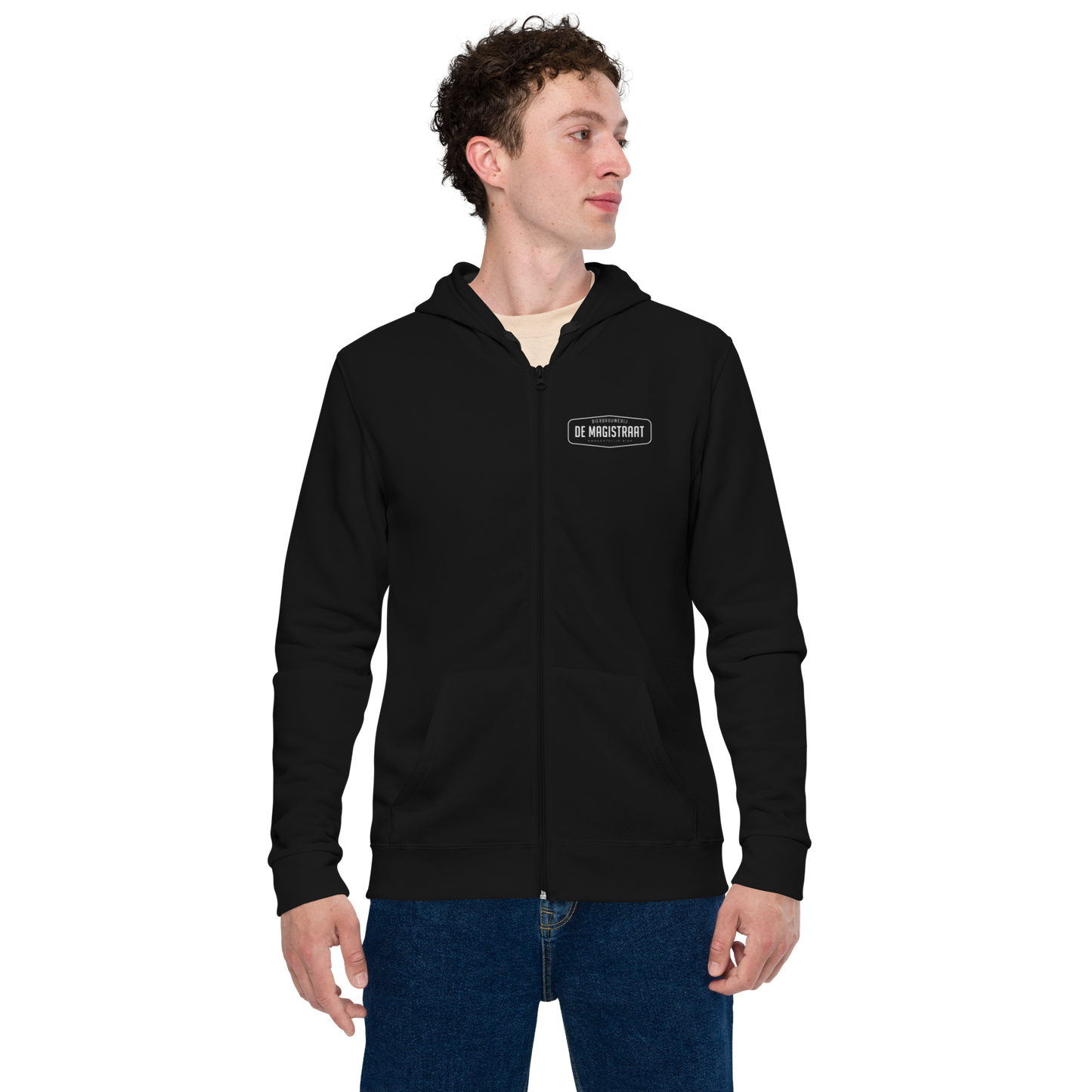 Unisex basic zip De Magistraat hoodie