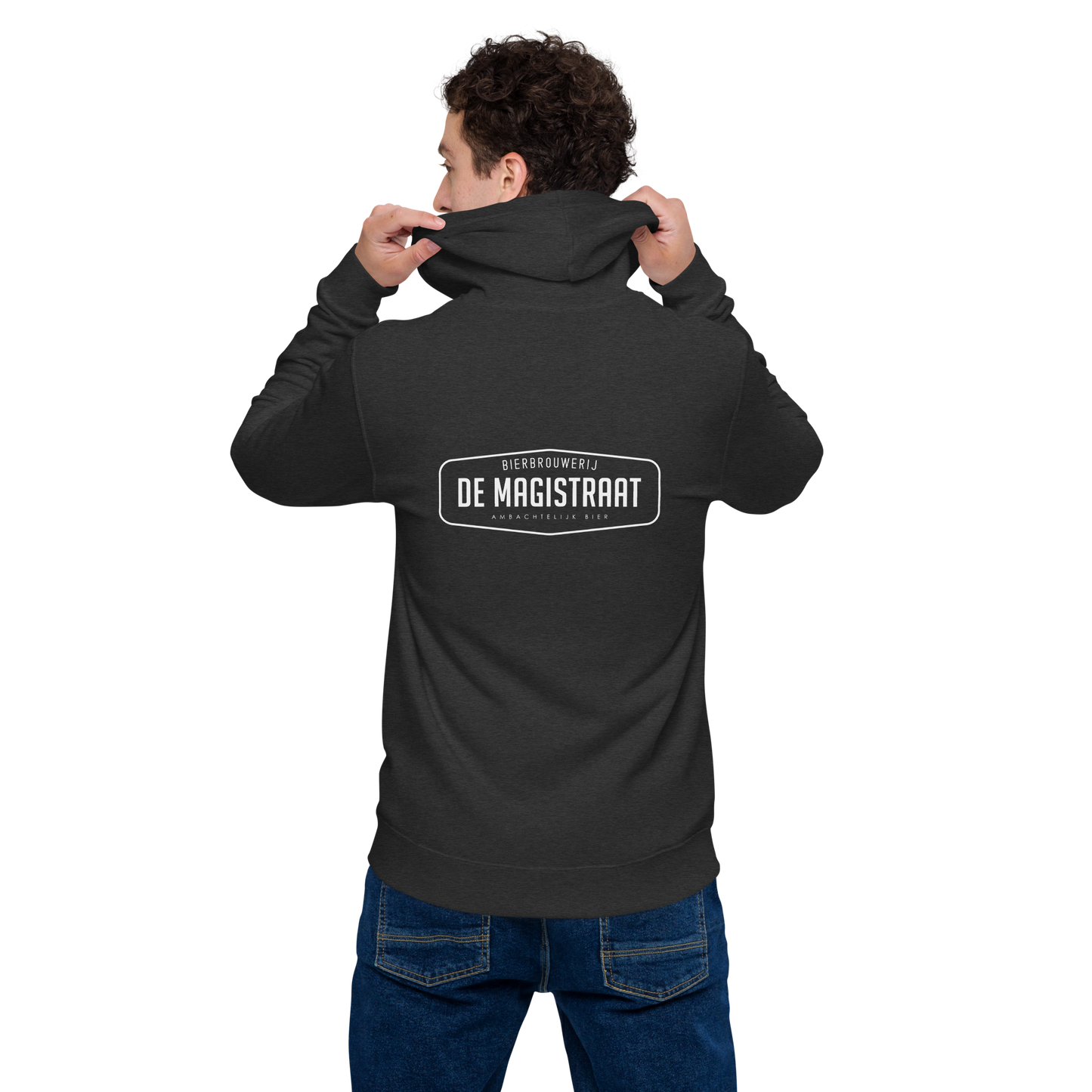 Unisex basic zip De Magistraat hoodie