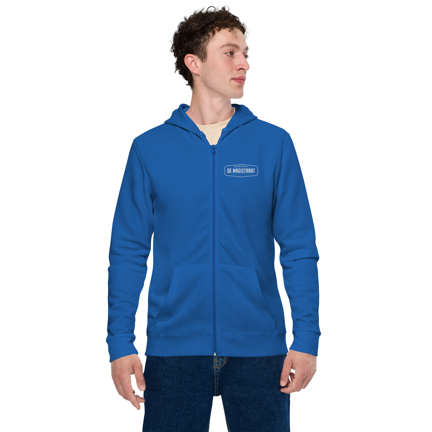 Unisex basic zip De Magistraat hoodie
