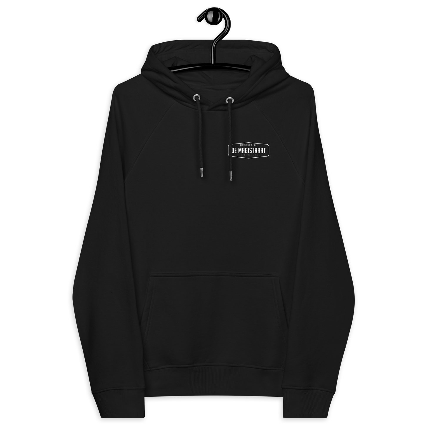 De Magistraat Uniseks eco hoodie met raglanmouwen