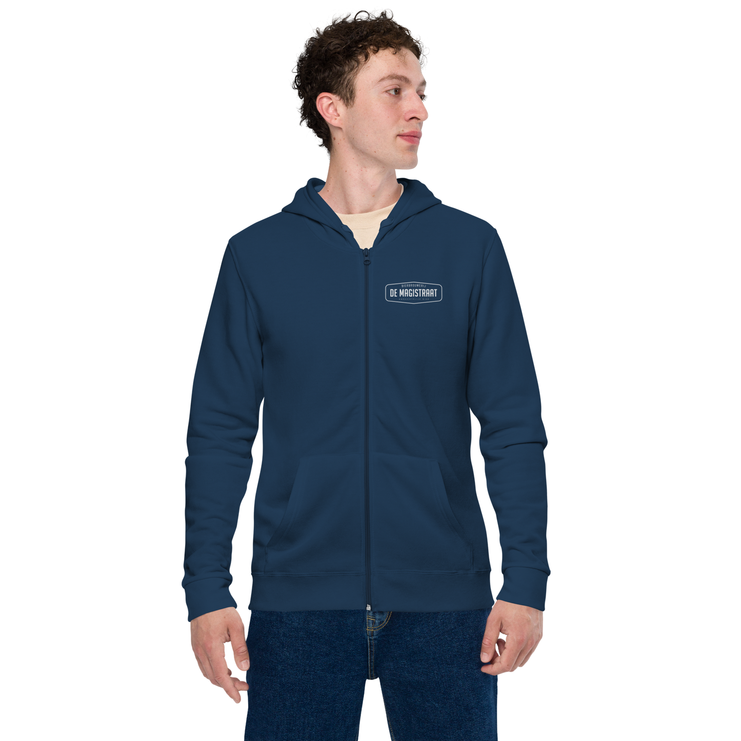 Unisex basic zip De Magistraat hoodie
